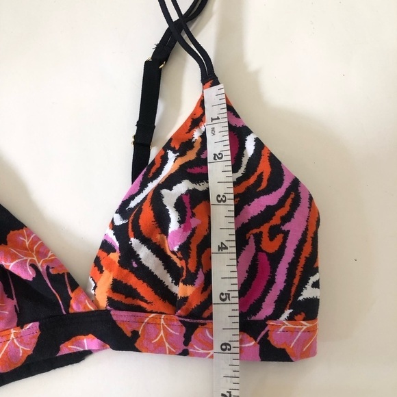 Diane Von Furstenberg x Target Geranium Leaf & Disco Zebra Dual Bralette Size XS - Picture 10 of 12